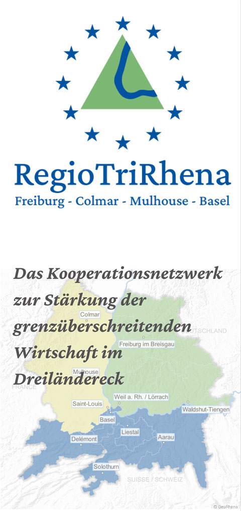 Titelseite des Infoflyers der RegioTriRhena